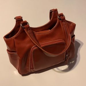 Vintage Y2K Burnt Orange shoulder purse.